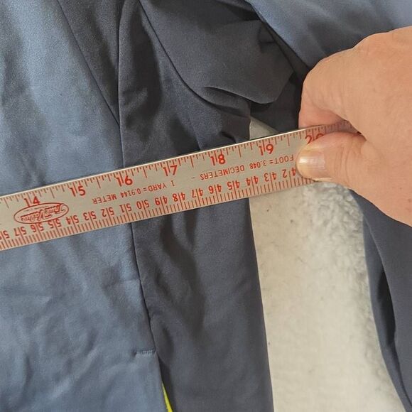 Columbia Men's Full Zip Colorblock Omni Heat Wind Block Jacket Gray Blue Small - Picture 5 of 7